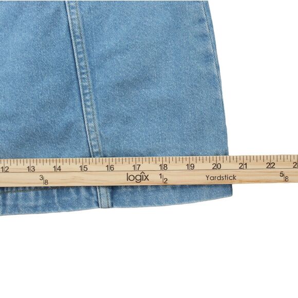 BDG Urban Outfitters Woman's Denim Mini Skirt Size M Horn-Button Front Y2K - Picture 6 of 7